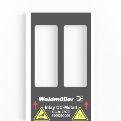 WEIDMULLER INLAY CC-M 27/70 Wkład (znakowanie urządzenia), typ znacznika: CC-M 27/70, Wykonanie: Uchwyt na 3 oznaczniki 1500290000 /1szt./ (1500290000)